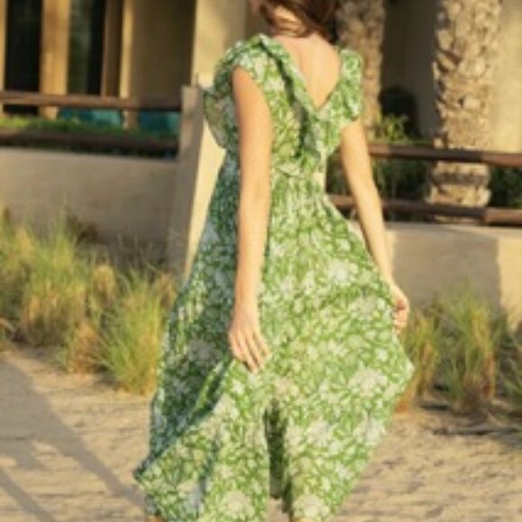 Green Organic Cotton Dress - Picture 2 of 6